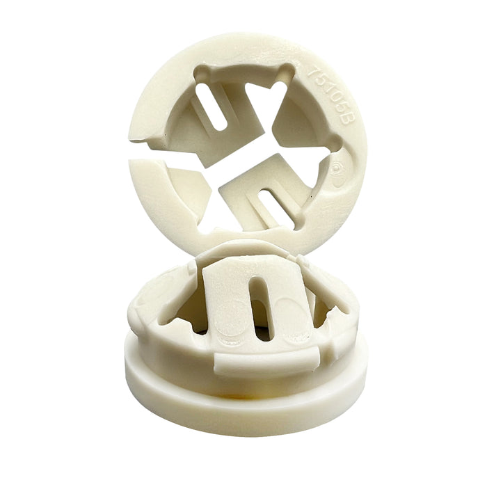 Knockout Cable Connector – 3/8" Push-In Snap-In Hole Bushing Clamp