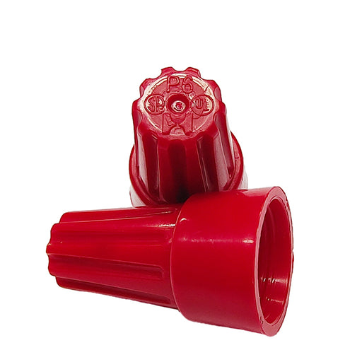 Pack of 250 non-winged red wire nuts by Dicio, suitable for 22-10 AWG cables