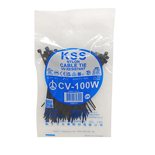 KSS Outdoor UV Resistant Cable Zip Ties CV-100W