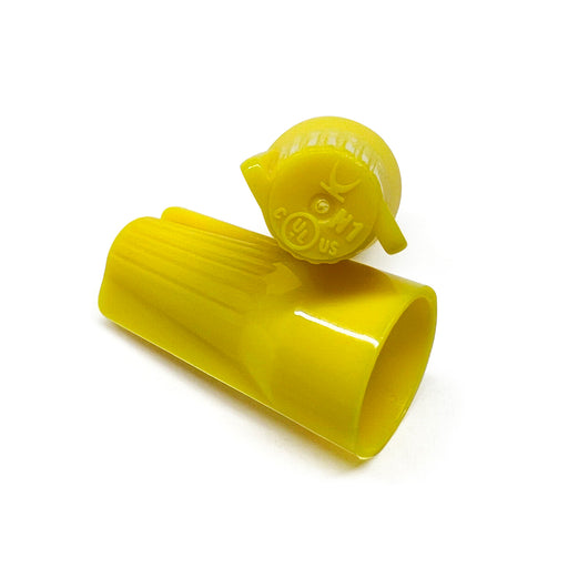 Versatile yellow Dicio Easy-CAP wire nut, ideal for wires 22-10 AWG, simplifying electrical connections.