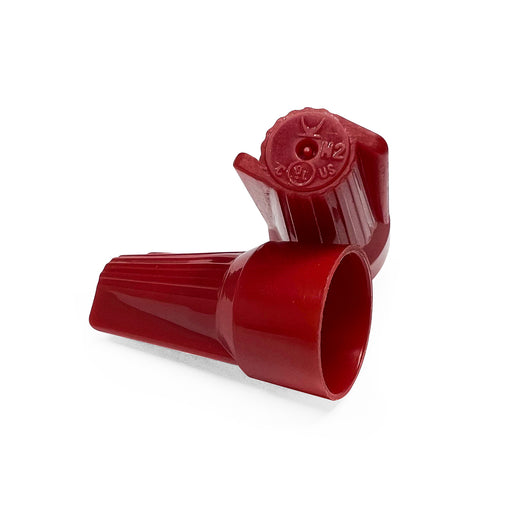 Red Dicio Easy-CAP wire nut accommodating larger wires from 22-6 AWG, for diverse and secure electrical tasks.