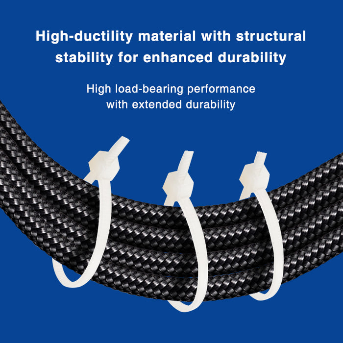 Excellent Quality KSS Conventional Nylon 66 Releasable White Cable Ties 2.4*63.7mm Industrial Fire Rating 94V-2 Certified CV-060