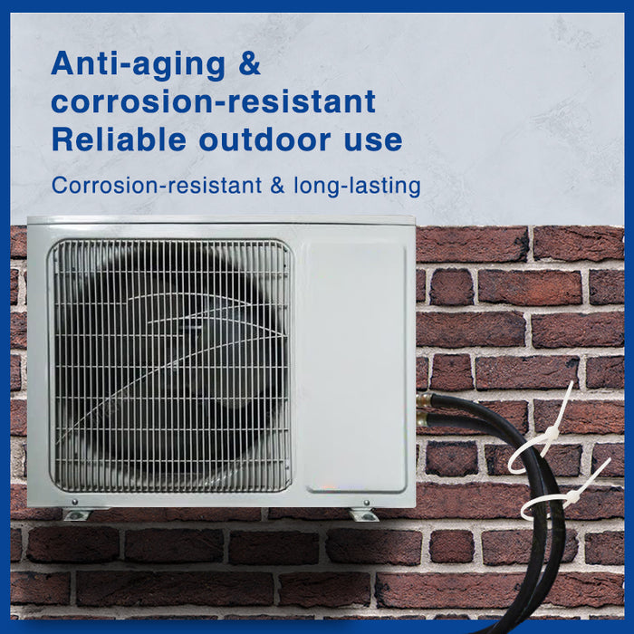 Excellent Quality KSS Conventional Nylon 66 Releasable White Cable Ties 2.4*63.7mm Industrial Fire Rating 94V-2 Certified CV-060