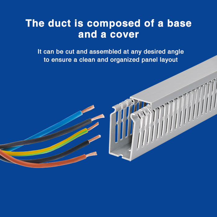 KSS PD Series Slotted PVC Wiring Duct 2M | 5mm Slot | 10 PCS/Pack