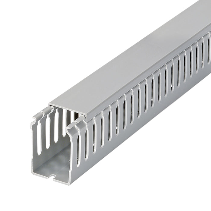 KSS KD Series Gray Slotted PVC Wiring Duct 2M | 10 PCS/Pack