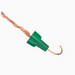 Green wire nut with through wire feature for enhanced grounding applications