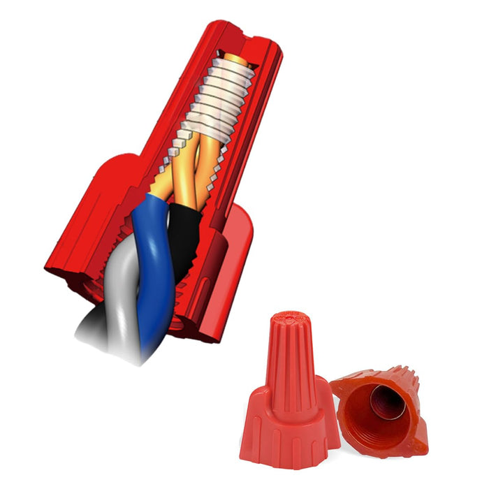 Dicio Red Large Winged Wire Connectors 18-8 AWG | 5000 PCS/Box | P13