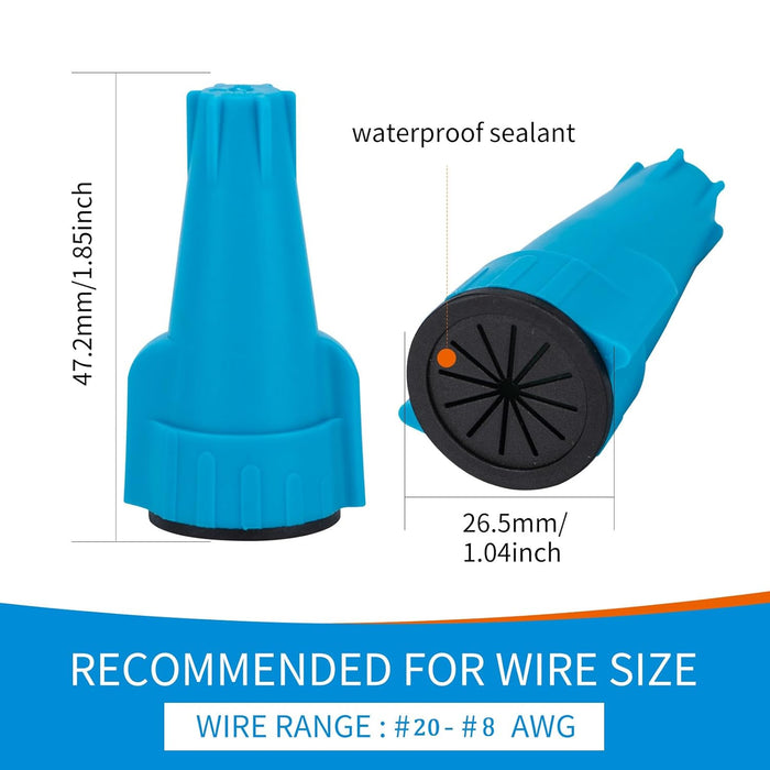 Dicio Waterproof Landscape Wire Nuts 20-8 AWG | 1000 PCS/Box