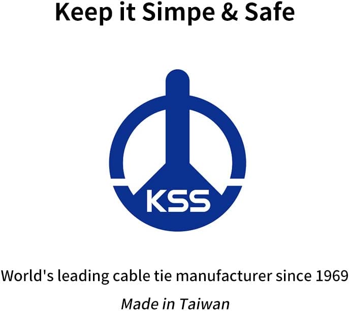 KSS Outdoor UV Resistant Cable Ties - Heavy Duty Nylon Zip Ties for Home, Garden, Industrial Use