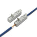 Dicio white inline 2-way lever wire connector for a clean, secure electrical connection.